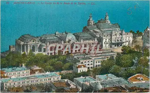 Cartes postales Monte Carlo Le Casino vu de la Route de la Turbie