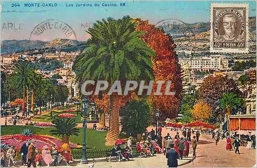 Cartes postales Monte Carlo Les Jardins du Casino