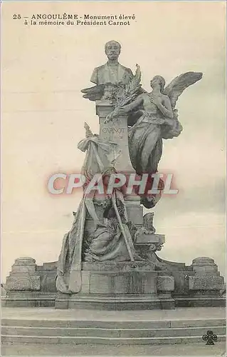 Cartes postales Angouleme Monument eleve a la Memoire du President Carnot