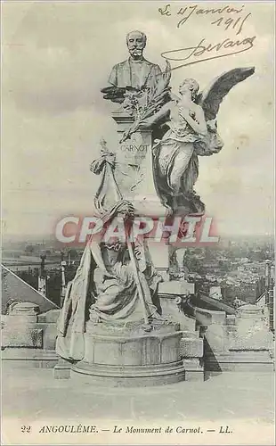 Ansichtskarte AK Angouleme Le Monument de Carnot