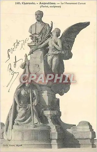 Cartes postales Charente Angouleme Le Monument de Carnot (Verlet Sculpeur)