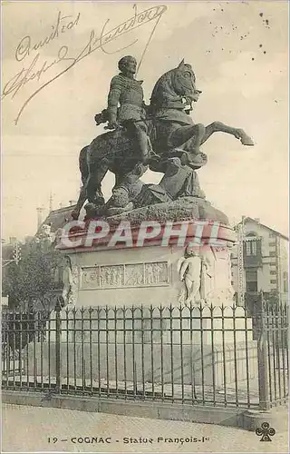 Cartes postales Cognac Statue Francois Ier