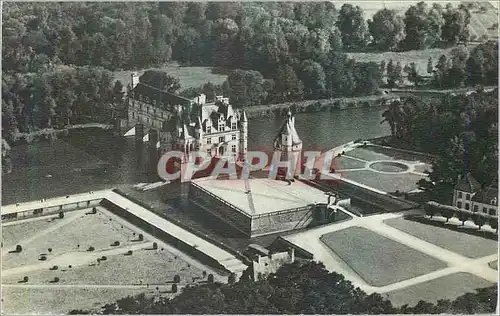 Ansichtskarte AK Chateau de Chenonceaux Vu d'un Avion Air France