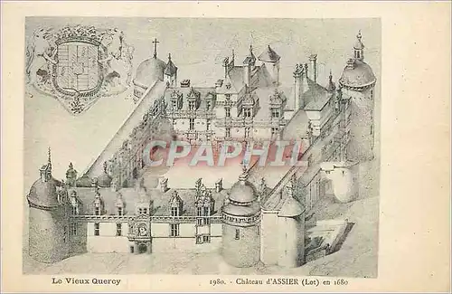 Ansichtskarte AK Chateau d'Assier (Lot) en 1680 Le Vieux Quercy