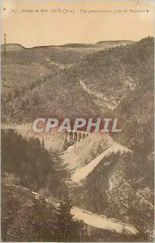Ansichtskarte AK Gorges de Malvaux (Jura) Vue Panoramique prise de Boimont