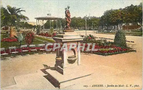 Cartes postales Angers Jardin du Mail