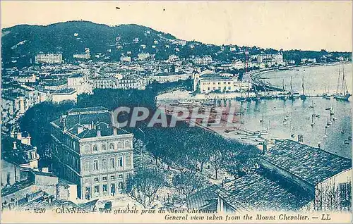 Cartes postales Cannes Vue Generale prise du Mont Chevalier