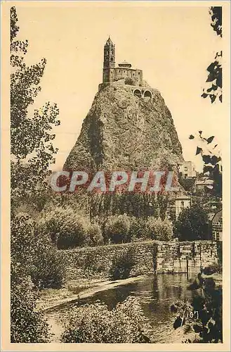 Ansichtskarte AK Le Puy (Haute Loire) La Douce France La Chapelle et le Rocher St Michel df'Aiguilhe