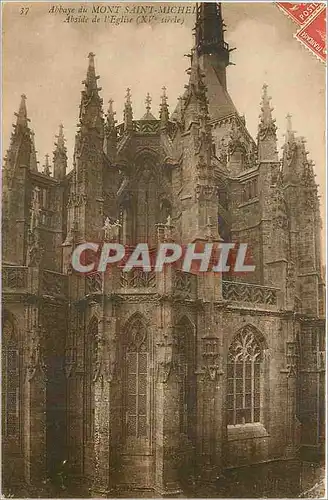Cartes postales Abbaye du Mont Saint Michel Abside de l'Eglise (XVe Siecle)