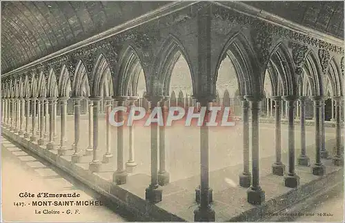 Cartes postales Mont Saint Michel Cote d'Emeraude Le Cloitre