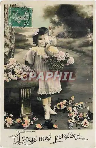 Cartes postales A vous mes Pensees