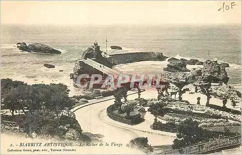 Ansichtskarte AK Biarritz Artistique Le Rocher de la Vierge