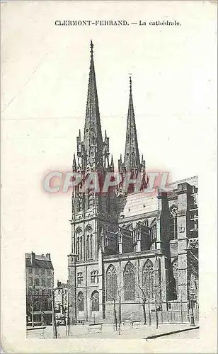 Cartes postales Clermont Ferrand La Cathedrale
