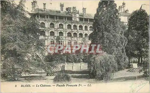 Cartes postales Blois Le Chateau Facade Francois 1er