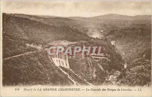 Cartes postales Massif de la Grande Chartreuse La Cascade des Gorges de Chatlles