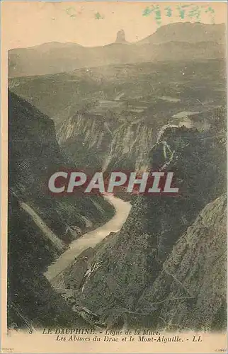 Cartes postales Le Dauphine Ligne de la Mure Les Abimes du Drac et le Mont Aiguille