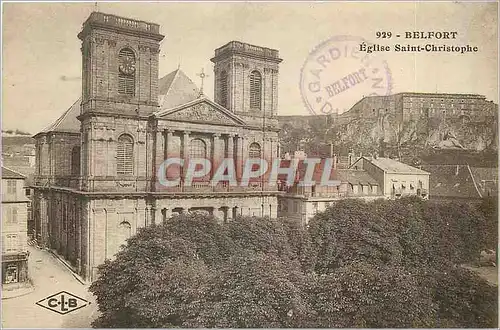 Cartes postales Belfort Eglise Saint Christophe