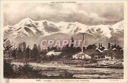 Cartes postales Tarbes Les Hautes Pyrenees vue sur l'Adour et les Pyrenees Tuilerie