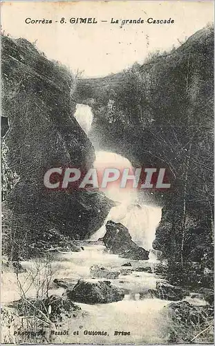 Cartes postales Correze Gimel La Grande Cascade