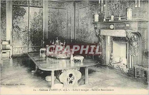 Cartes postales Chateau d'Anet (E et L) Salle a Manger