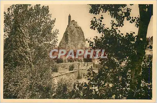 Ansichtskarte AK Le Puy (Haute Loire) La Douce France Le Piton et la Chapelle St Michel d'Aiguilhe