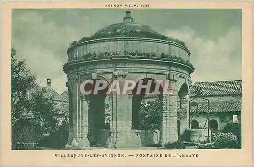 Ansichtskarte AK Villeneuve les Avignon Fontaine de l'Abbaye