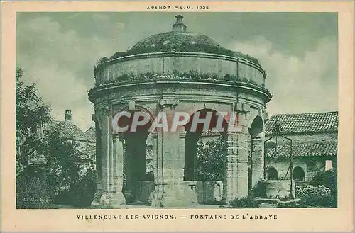 Cartes postales Villeneuve les Avignon Fontaine de l'Abbaye