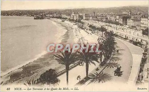 Cartes postales Nice Les Terrasses et les Quais du Midi