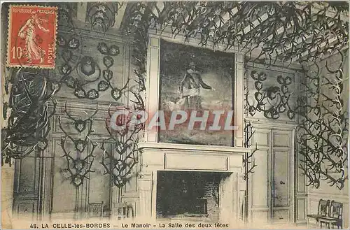 Cartes postales La Celle Les Bordes Le Manoir La Salle des Deux Tetes Chasse