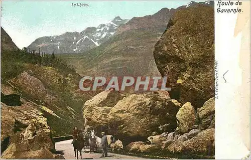 Cartes postales Le Chaos Route de Gavarnie Ane Donkey