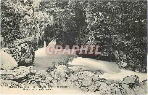Cartes postales Hautes Pyrenees Cedre Grotte de Palasset Route de Luz a Gavarnie