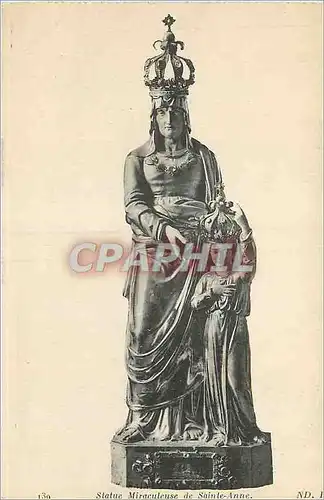 Cartes postales Statue Miraculeuse de Sainte Anne