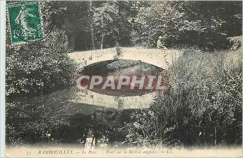Cartes postales Rambouillet Le Parc Pont sur le Riviere Anglaise