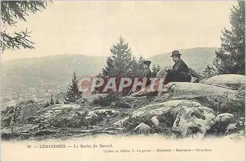 Ansichtskarte AK Gerardmer La Roche du Renard