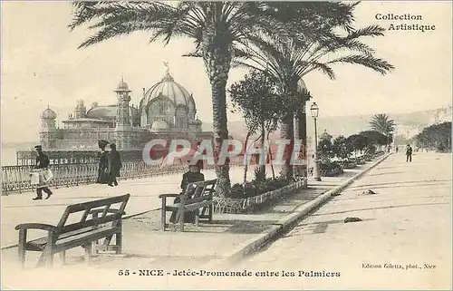 Cartes postales Nice Jetee Promenade entre les Palmiers