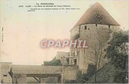 Cartes postales Caen La Normandie La Porte de Secours du Vieux Chateau