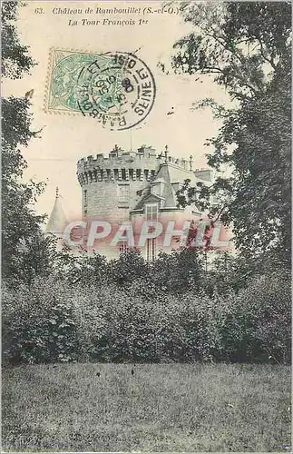 Cartes postales Chateau de Rambouillet (S et O) La Tour Francois Ier