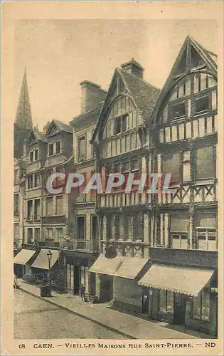 Ansichtskarte AK Caen Vieilles Maisons Rue Saint Pierre