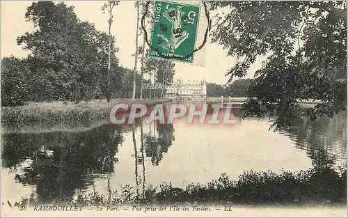 Cartes postales Rambouillet Le Parc Vue prise des l'Ile des Festins