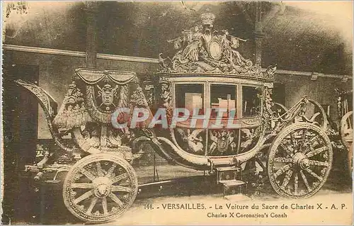 Ansichtskarte AK Versailles La Voiture du Sacre de Charles X