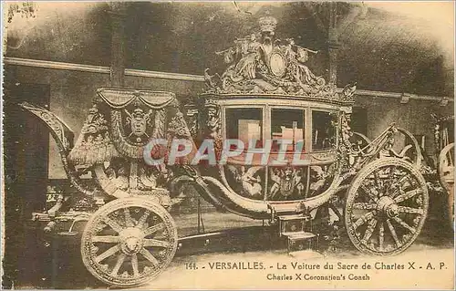 Cartes postales Versailles La Voiture du Sacre de Charles X