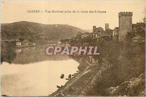 Cartes postales Cahors Vue Nord est prise de la Route des Eveques