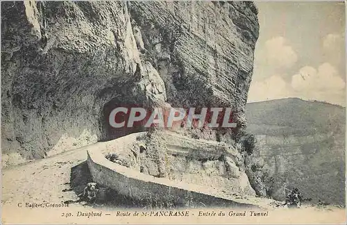 Cartes postales Dauphine Route de St l'Ancrasse Entree du Grand Tunnel