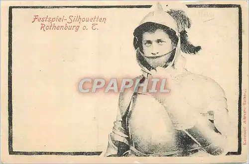 Cartes postales Festspiel Silhouetten Rothenburg
