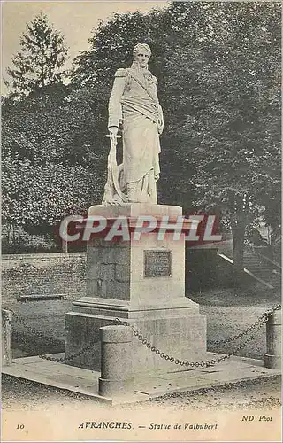 Ansichtskarte AK Avranches Statue de Valbubert