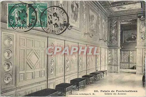 Cartes postales Palais de Fontainebleau Galerie des Assiettes