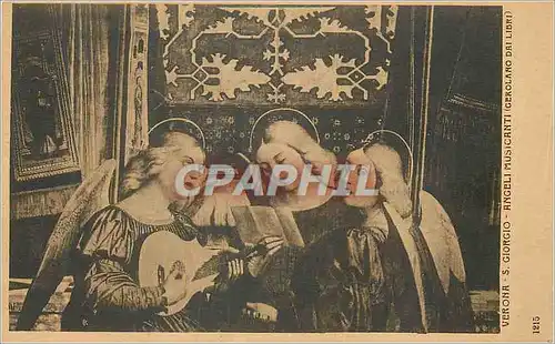 Cartes postales Verona S Giorgio Angeli Musicanti (Gerolaro Dai Libri)