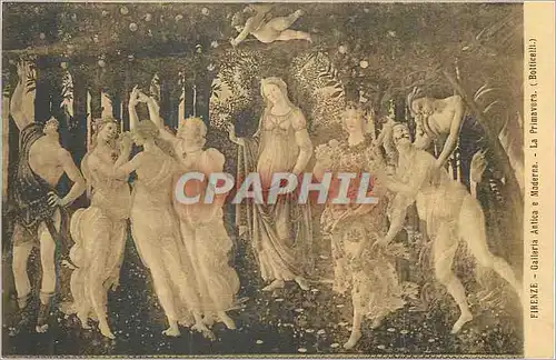 Cartes postales Firenze Galleria Antioa e Moderna La Primavera (Botticelli)