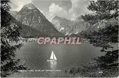 Cartes postales moderne Achensee Tirol Blick auf Pertisau 930 m