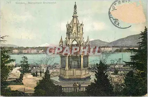 Cartes postales Geneve Monument Brunswick